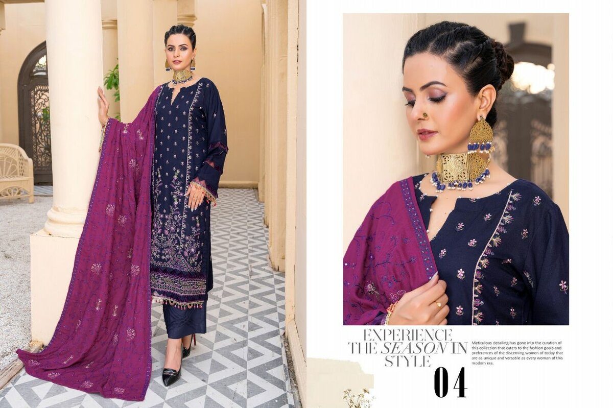 Dhanak embroidered