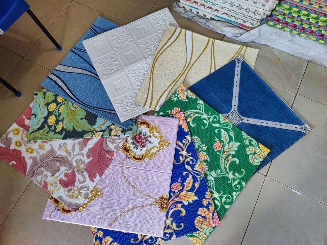 Elegant 3D foamy wallpaper stickers/ panels