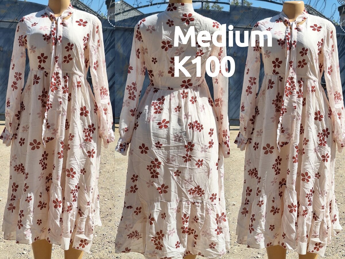 Beautiful and high-quality women's dress made of salaula silk