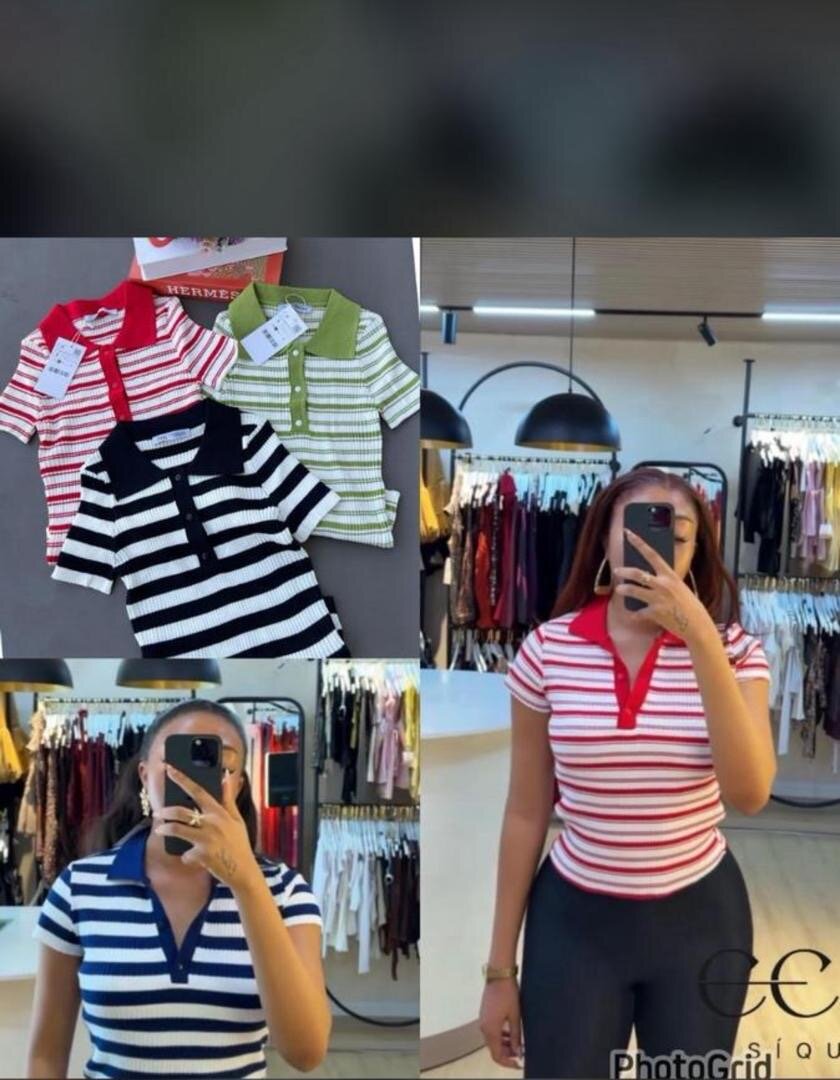 Débardeur Femme Col Polo