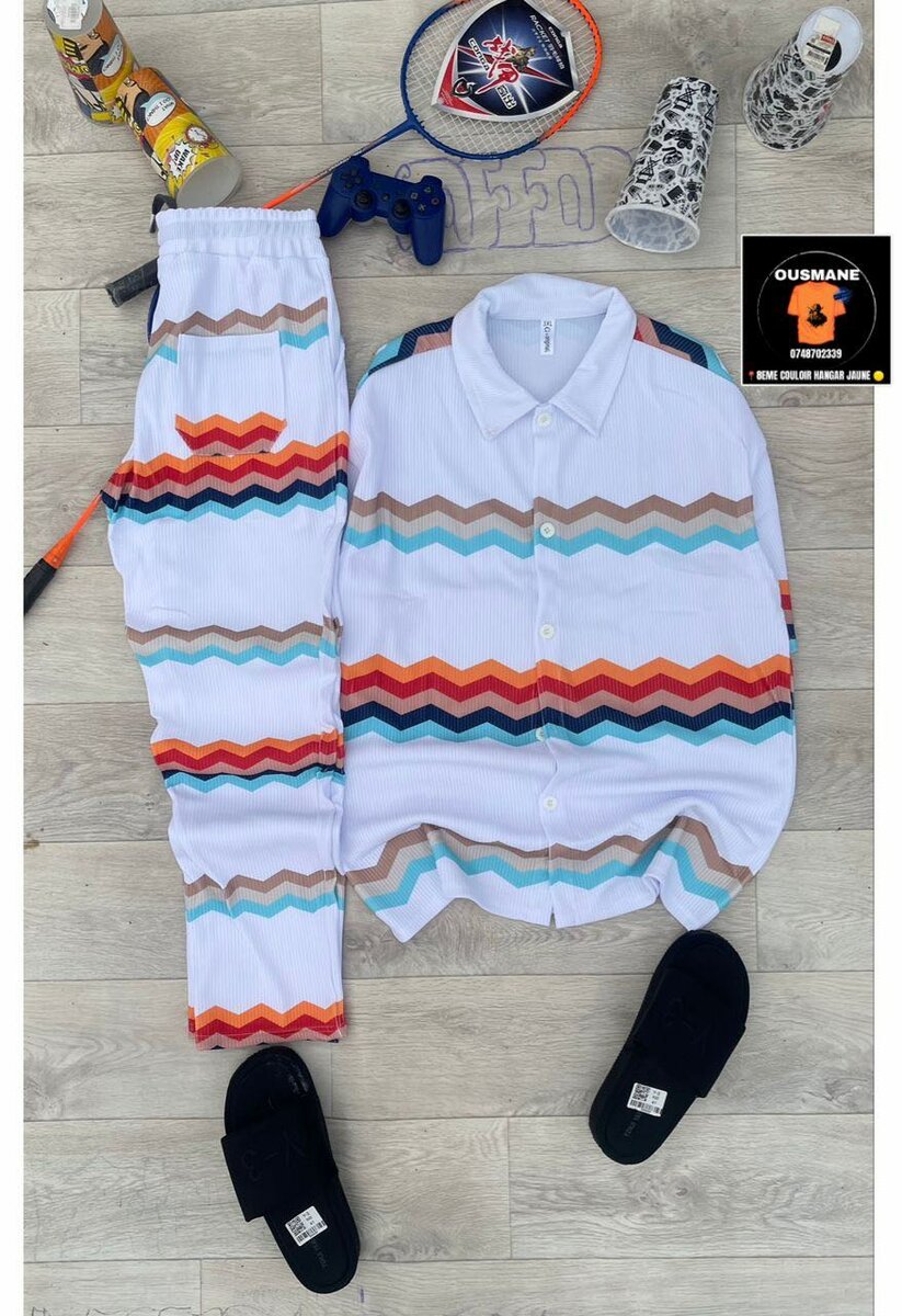 Set pyjama motifs colorés