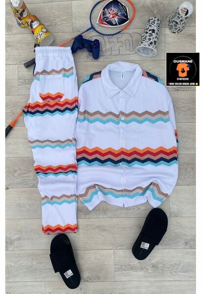 Set pyjama motifs colorés