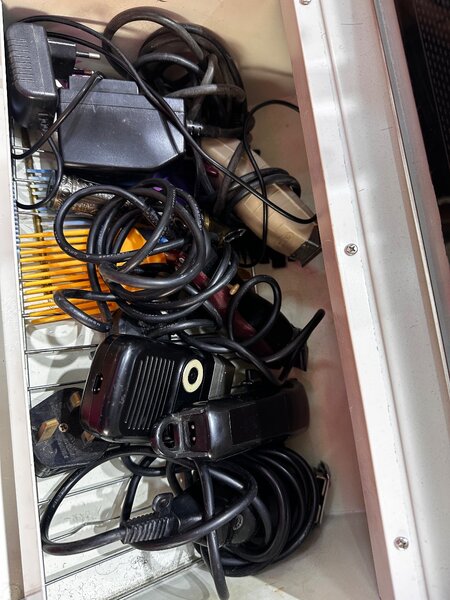 Barbering chair and clippers