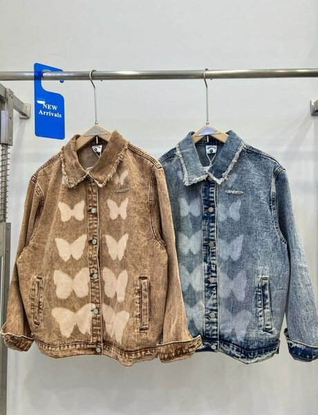 Vestes en jean papillon tendance