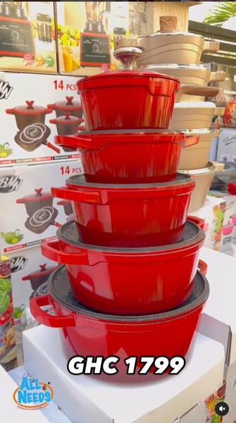 5pcs Cast Iron cookware 