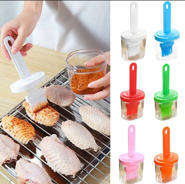 Silicone Oil Bottle With Brush