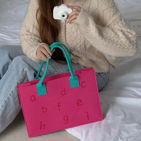 Sac fourre-tout coloré alphabet