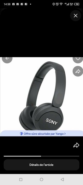 Casque sans fil Sony