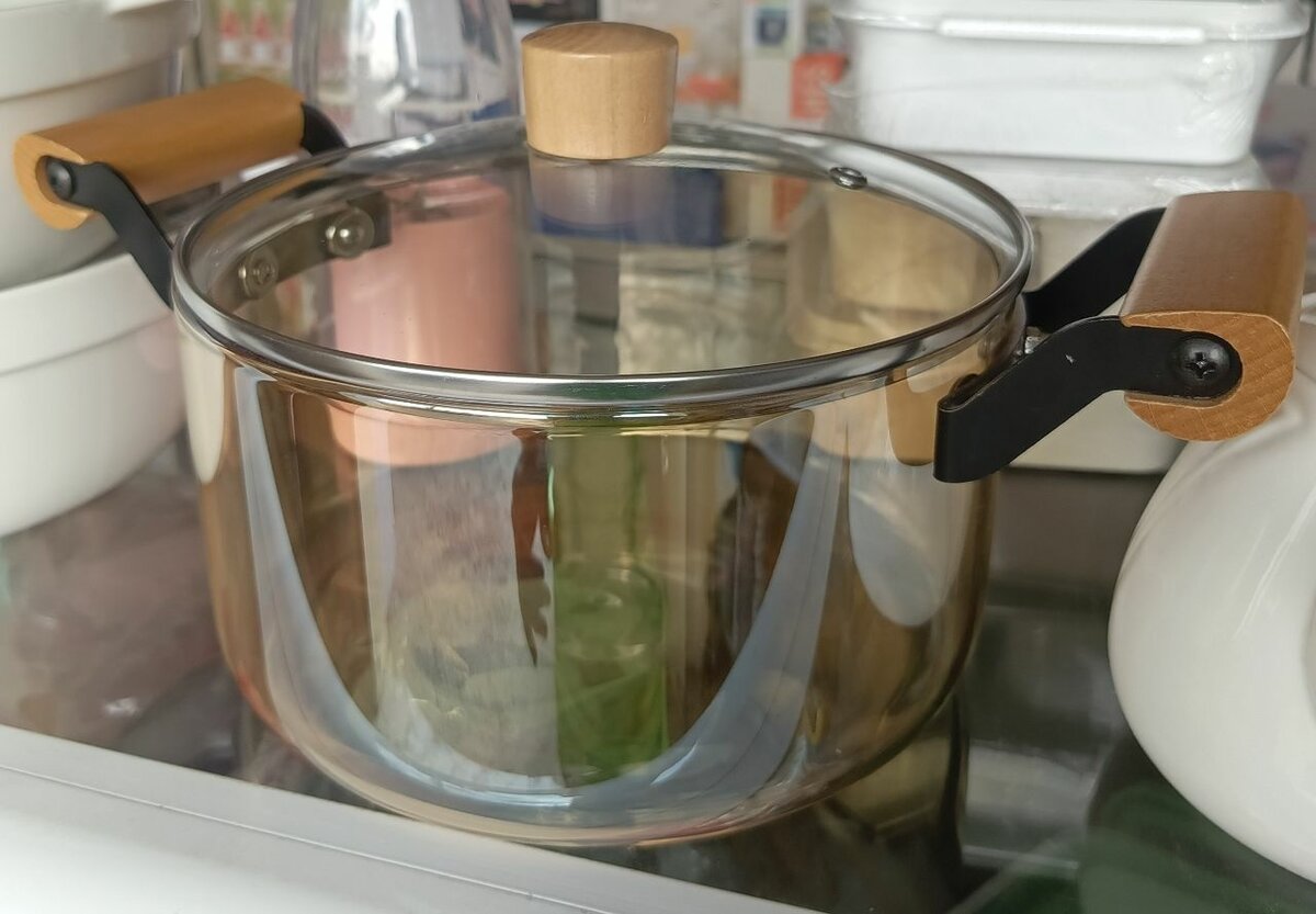 Boron Glass Cooking pot