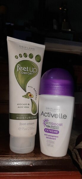 Food cream and deodorant oriflame products