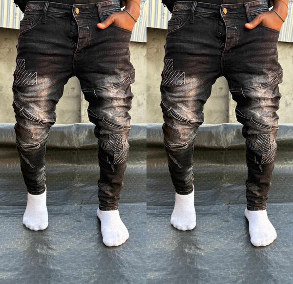 Jeans slim déchirés modernes