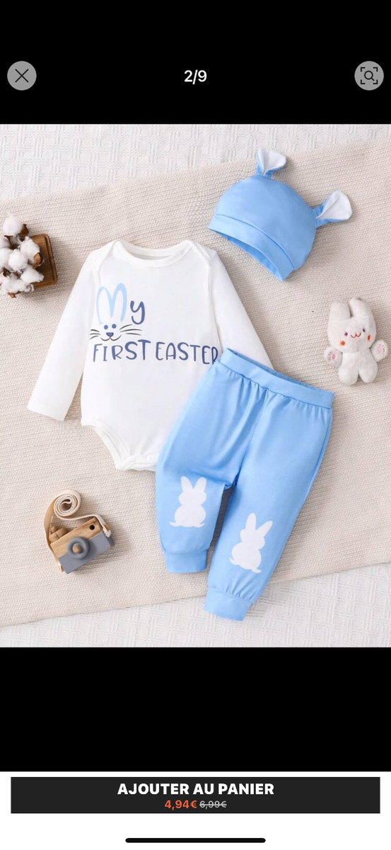 Ensemble bébé Pâques