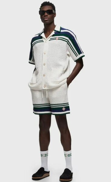 Ensemble d'été en tricot homme