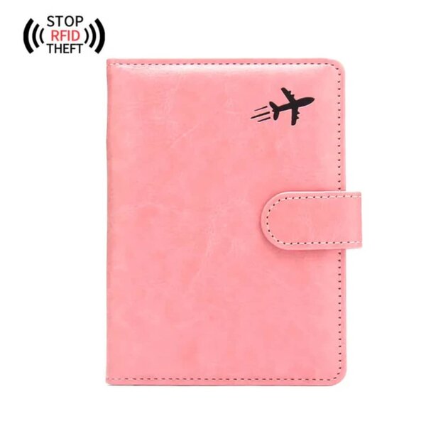 Porte-passeport en cuir RFID