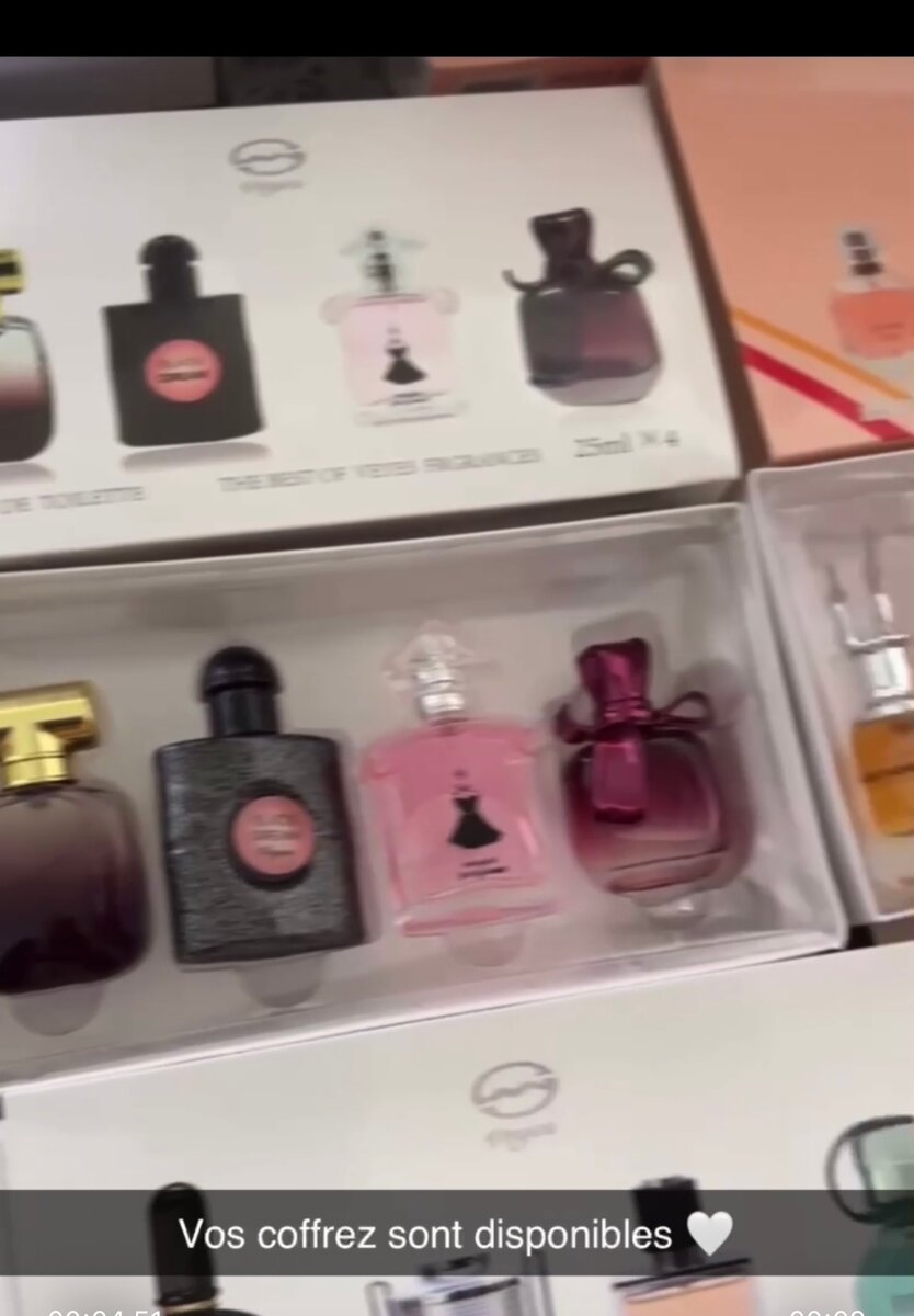 Coffrez parfums hommes femmes