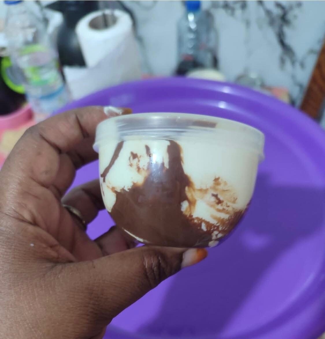 Yahourt a la vanille &nutella