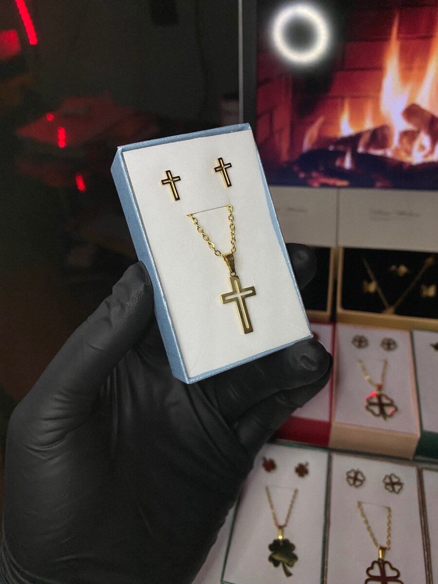 Set Bijoux Charme en Or