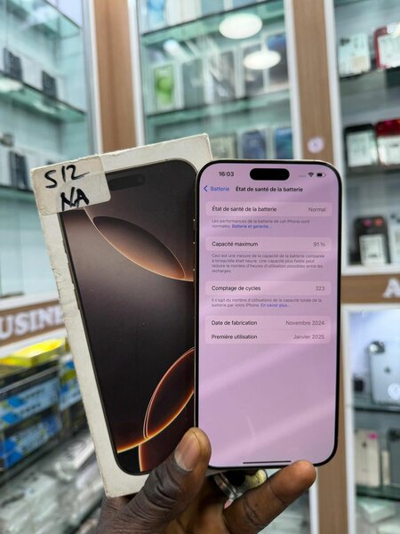 16 pro max 512 giga tout dor