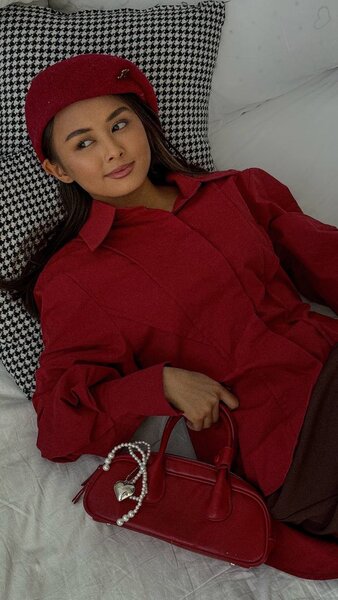 Самая трендовая рубашка этой весны,сзади на завязках