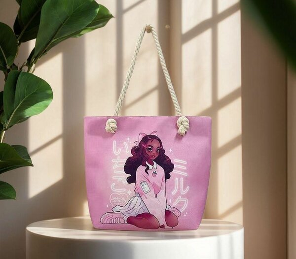 Sac cabas illustré tendance