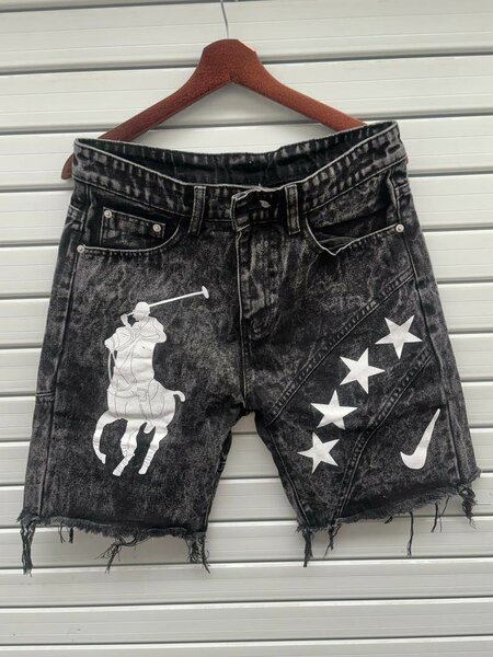 Shorts en jean déchiré décontractés