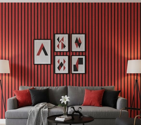 Papier peint à rayures