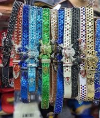 Ceintures en strass étincelantes