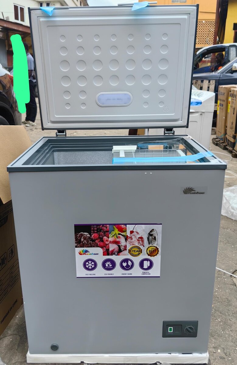 Rainbow 172 chest freezer Size 145Liters Price With sliding