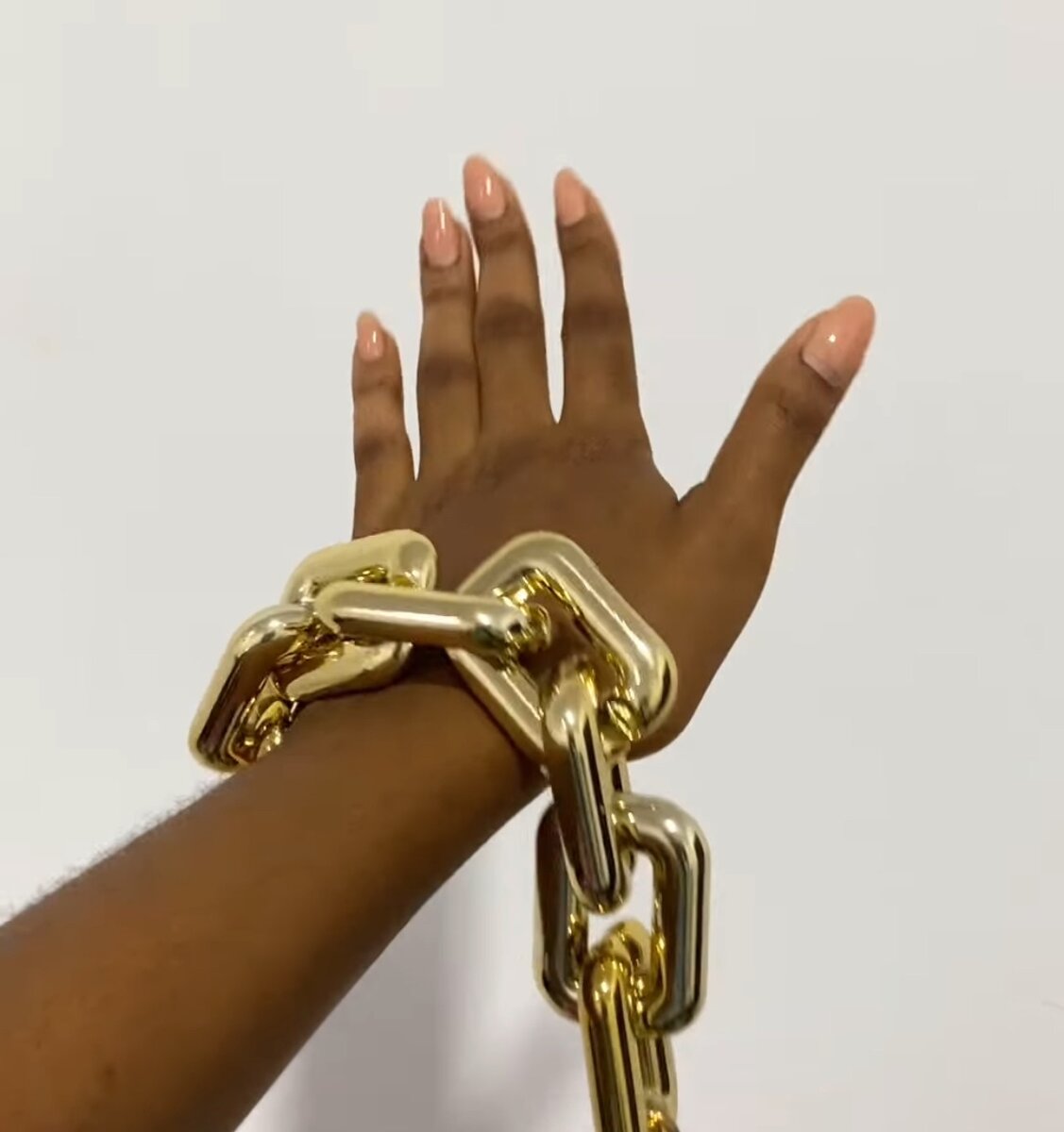 Chunky chain necklace and bracelet