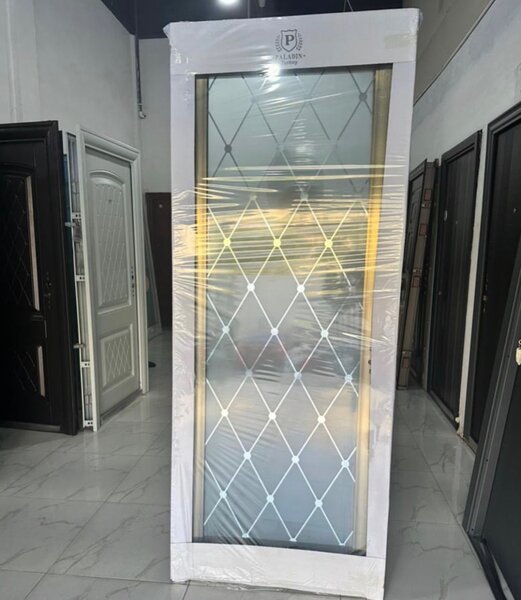 Glass bathroom doors