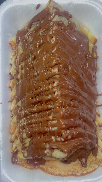 Délicieuses crêpes au Nutella.