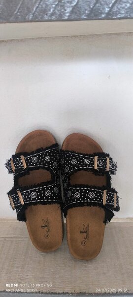 Sandales décontractées en tissu