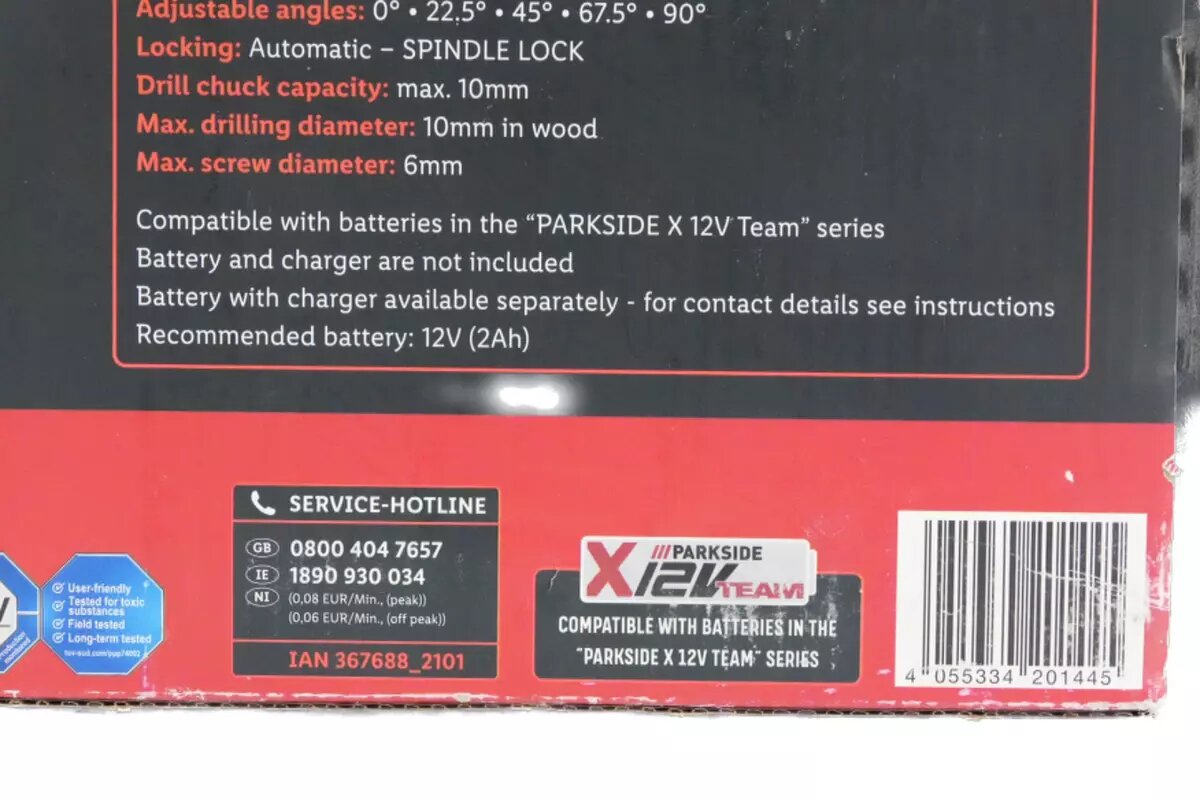 Parkside Cordless Angle Drill