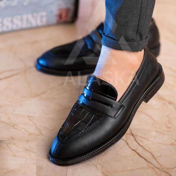 Mocassin en cuir