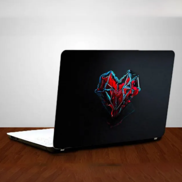 Heart Laptop Back Skin Sticker-Laptop Back Skin-Laptop Skin Vinyl Sticker Decal, 13 13.3 14.6 15 15.4 15.6 inch Laptop Skin Sticker Cover For All Laptops