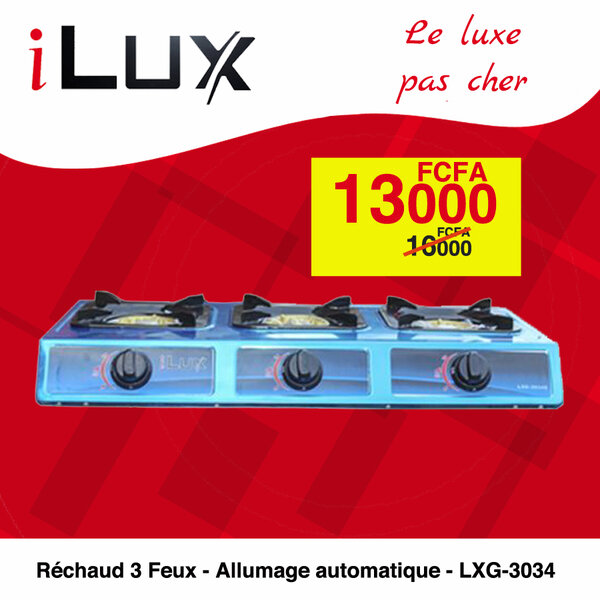 RECHAUD 3 FEUX ALLUMAGE AUTOMATIQUE 