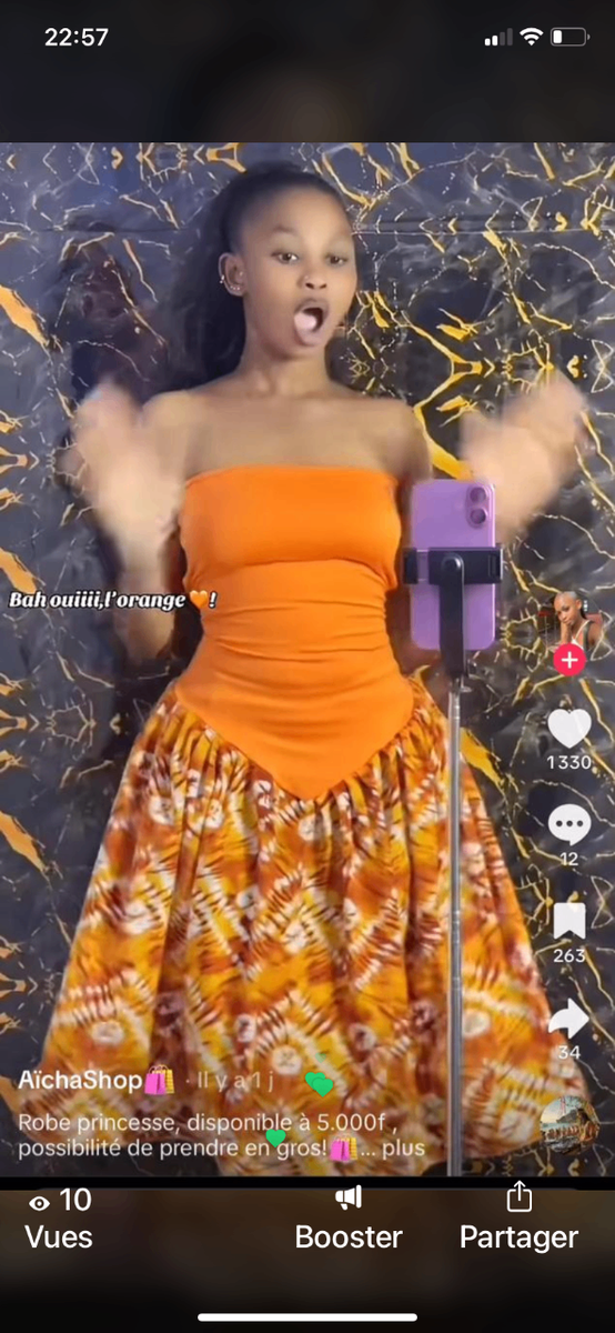 Robe Évasée Colorée Été