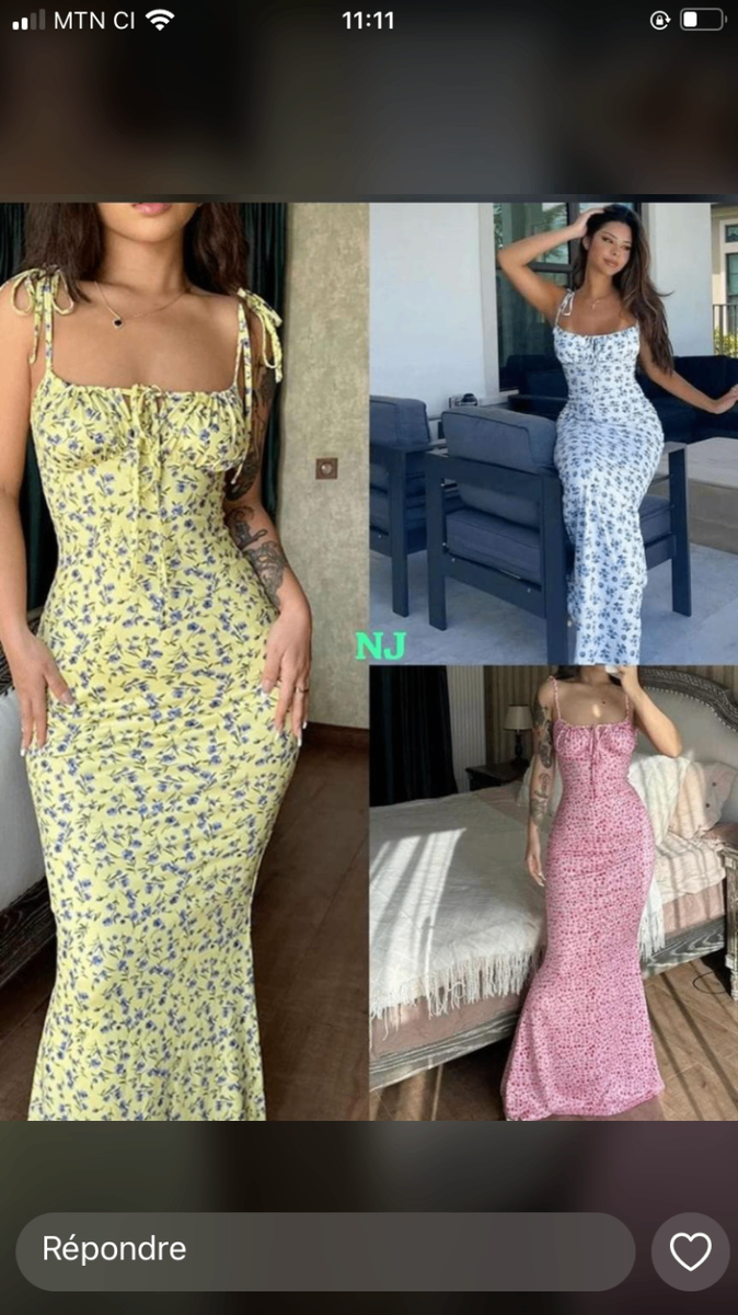 Robe Maxi Élégante Femme