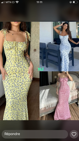 Robe Maxi Élégante Femme