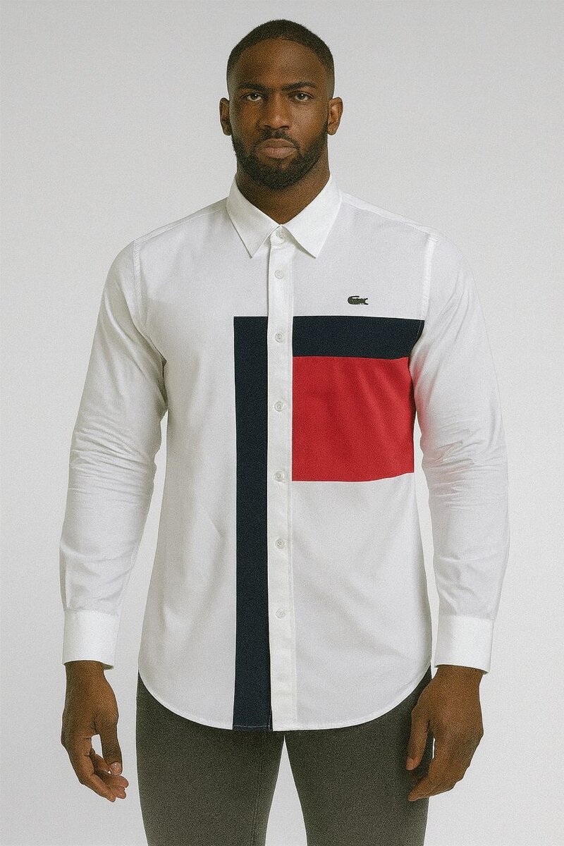 Chemise élégante à motifs pour homme