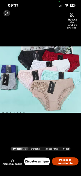 Culottes en dentelle féminine