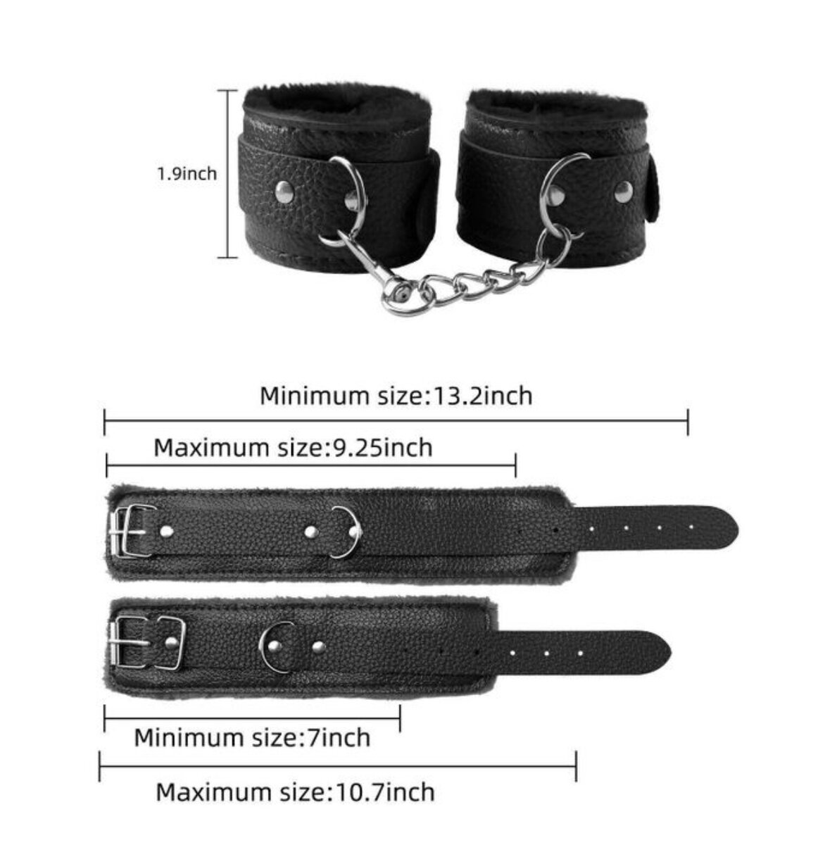 Menottes en cuir souple