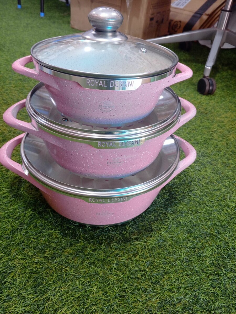 Die cast cookware 3 sets