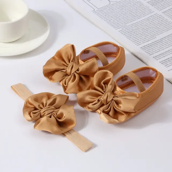 Chaussons Bébé Noeud Satin