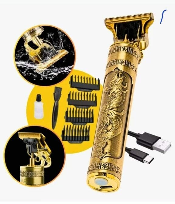 Tondeuse à Barbe Électrique Dorée