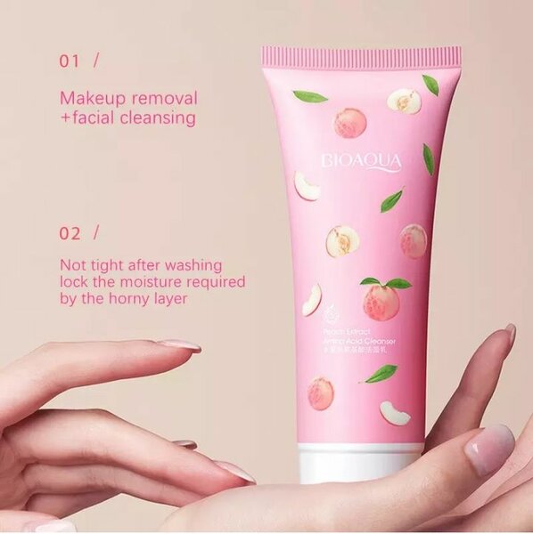 Peach Bioaqua Extract Amino Acid Cleanser 100g