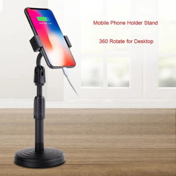 Phone and voice microphone holder stand.