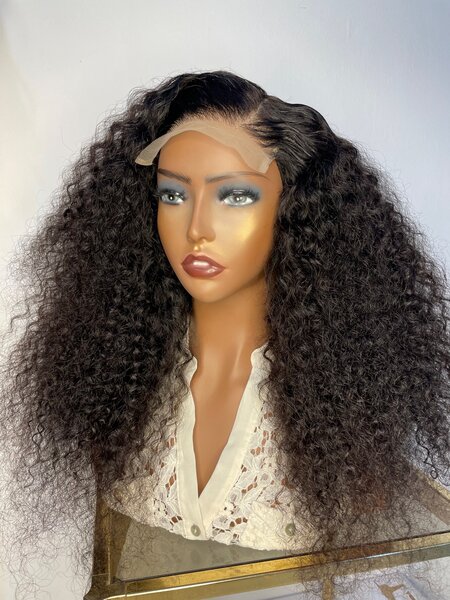 Mongolian Natural Curl 5x5 Closure Wig