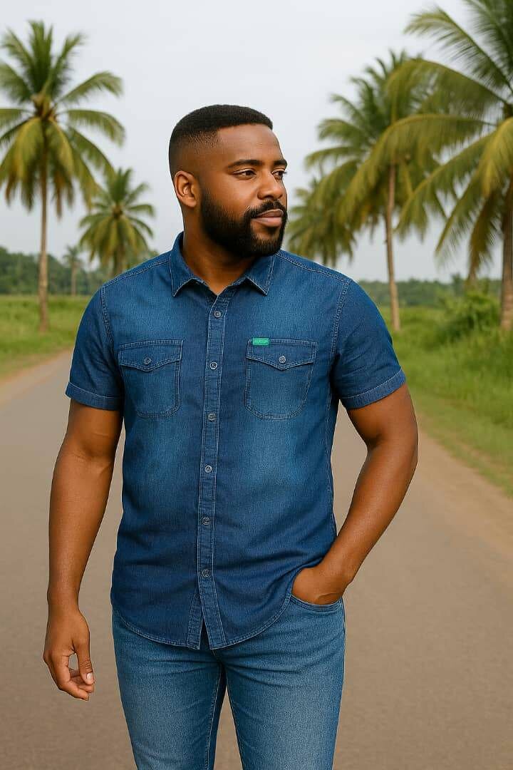 Chemise Denim Homme Élégante