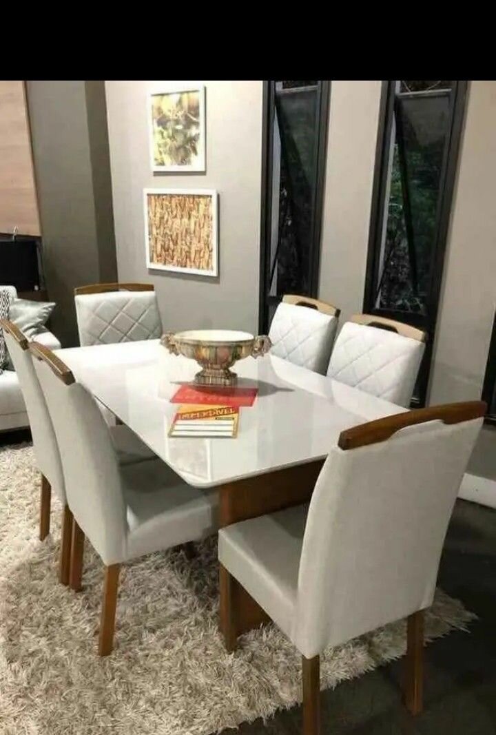 Table à manger moderne 6 places